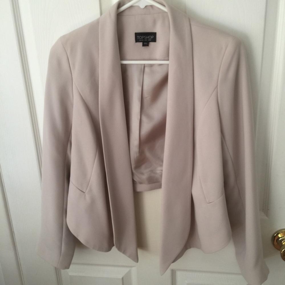 Topshop Chic Blazer Cream